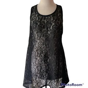 NWT West Loop Black Lace Coverup